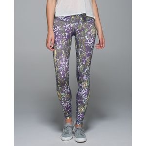 Lululemon Wunder Under Iris Floral Dot Leggings